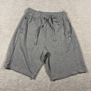 Jockey Sport Women's Grey Athletic Lounge Shorts Size S Drawstring Pockets